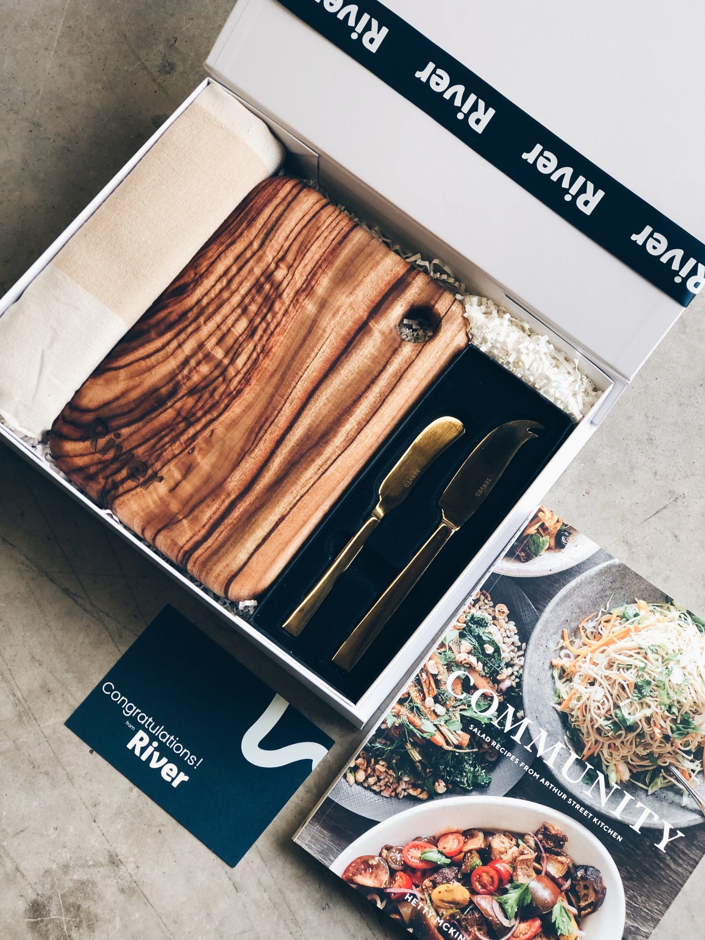 River Realty White Gift Box