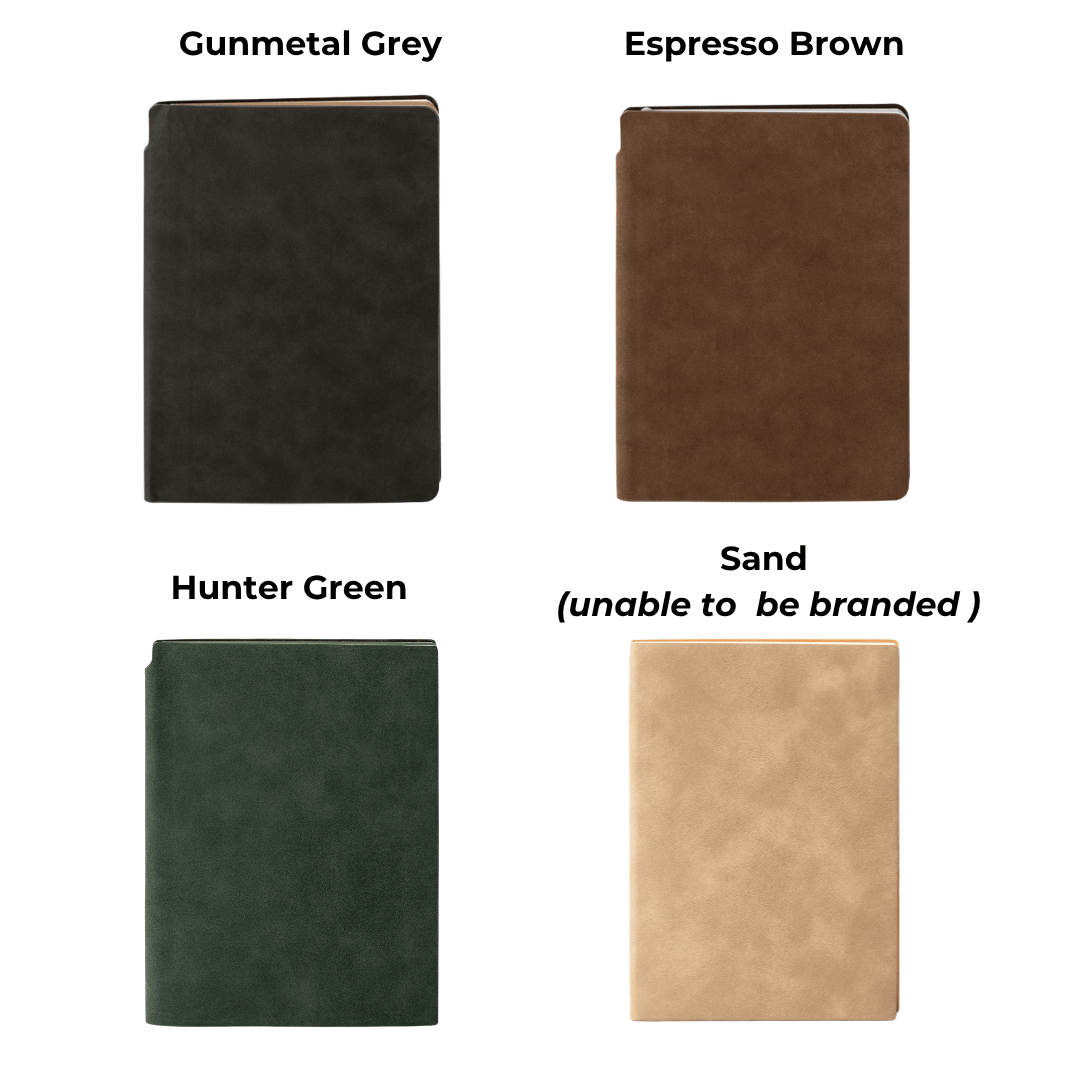 Luxury Soft Touch A5 Logo Branded Notebook