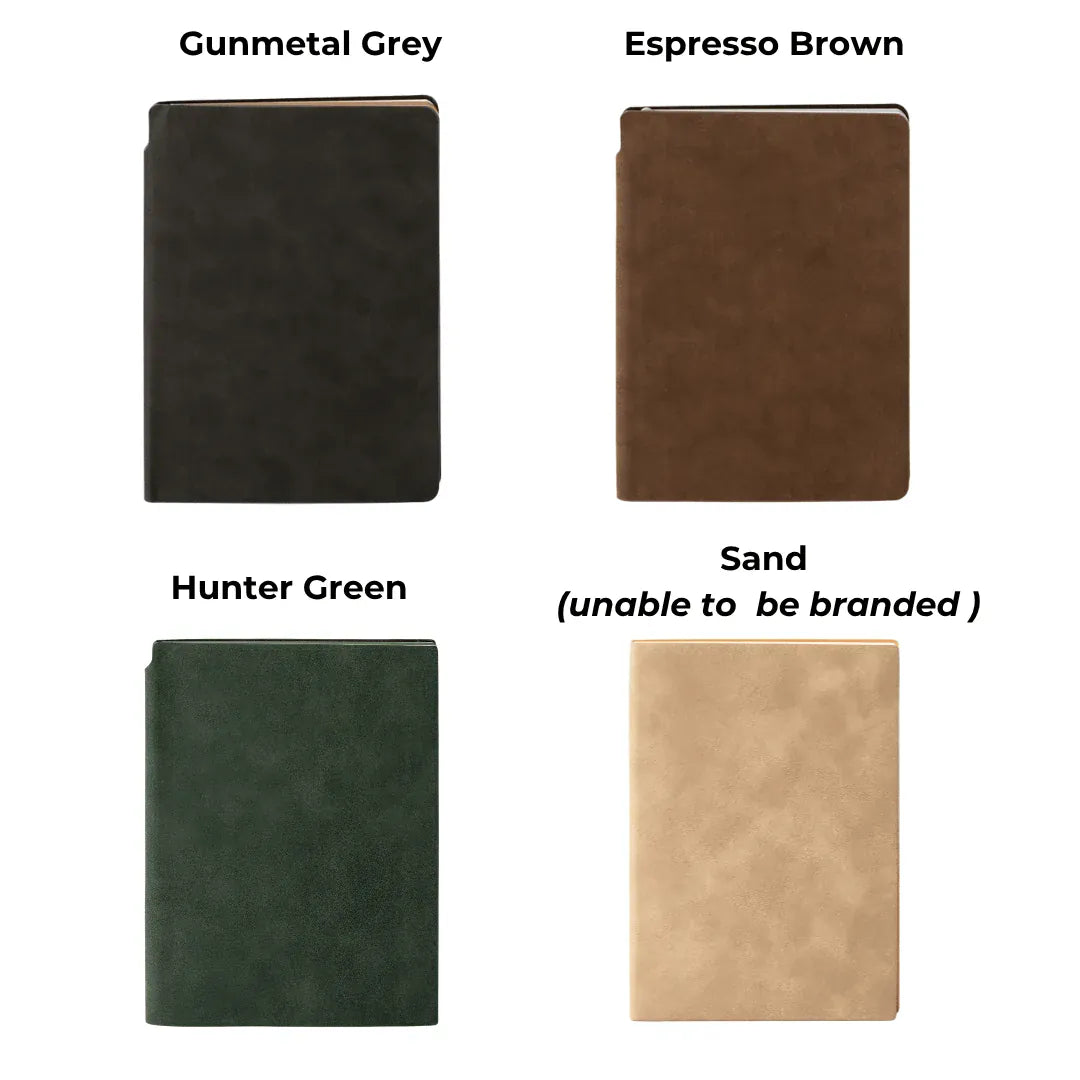 Luxury Soft Touch A5 Logo Branded Notebook