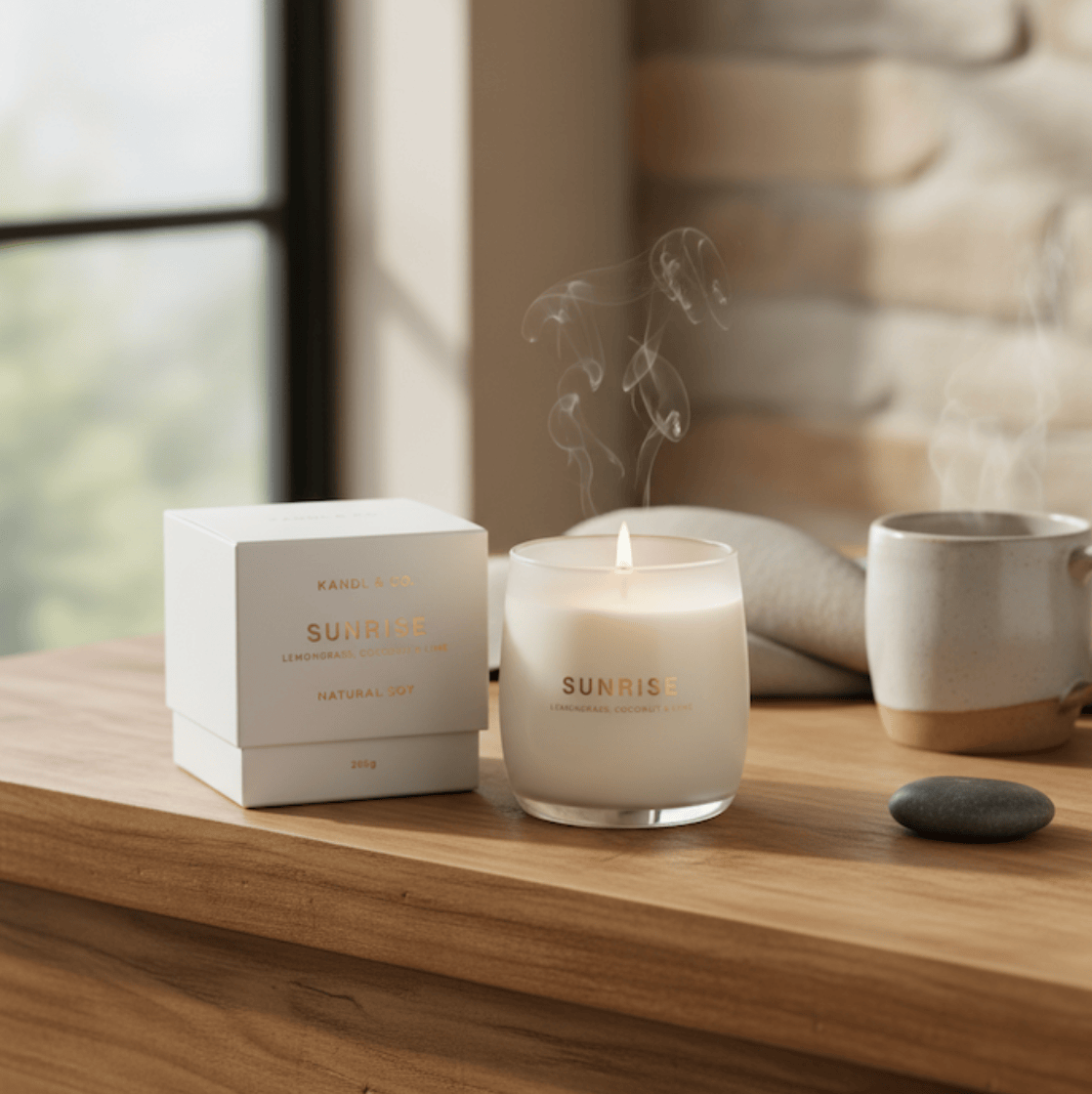 KANDL & CO Soy Candle - Lemongrass, Coconut & Lime