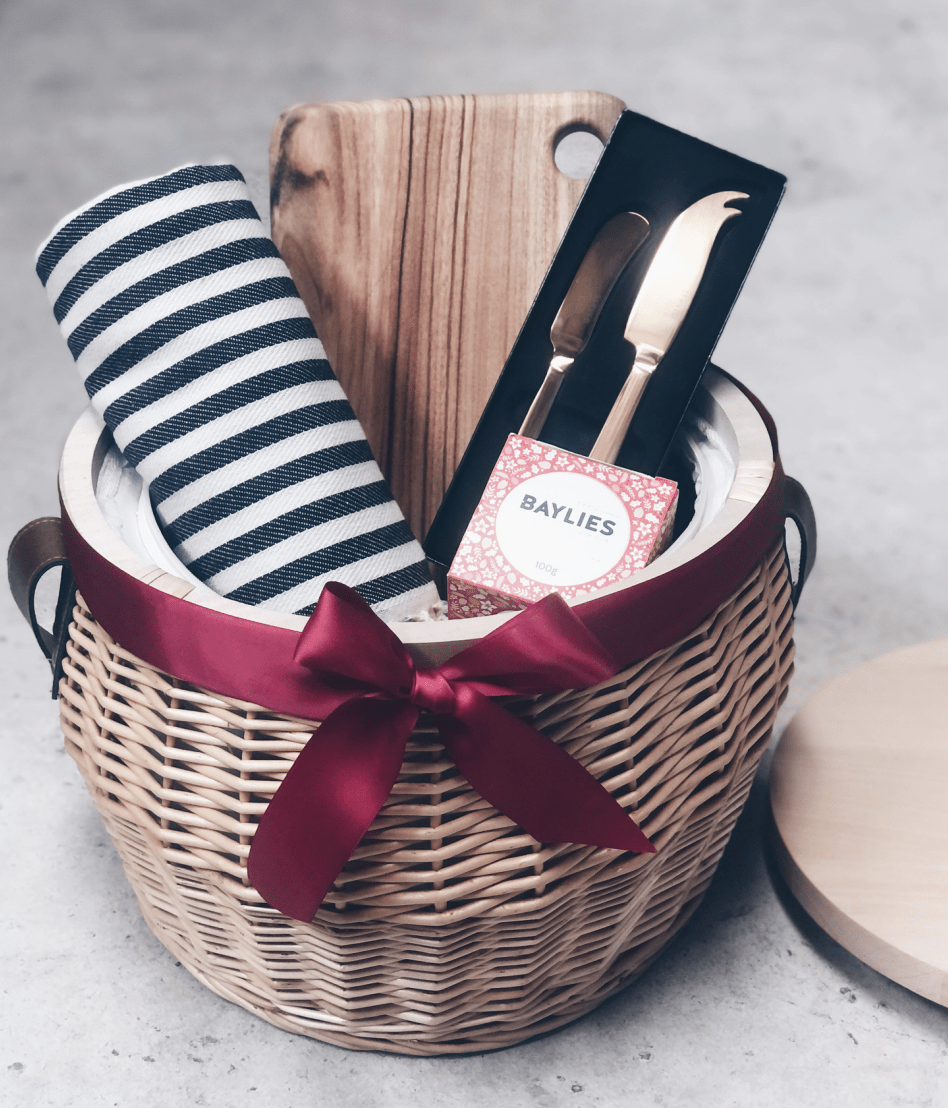 Brisbane Broncos Custom Wicker Basket