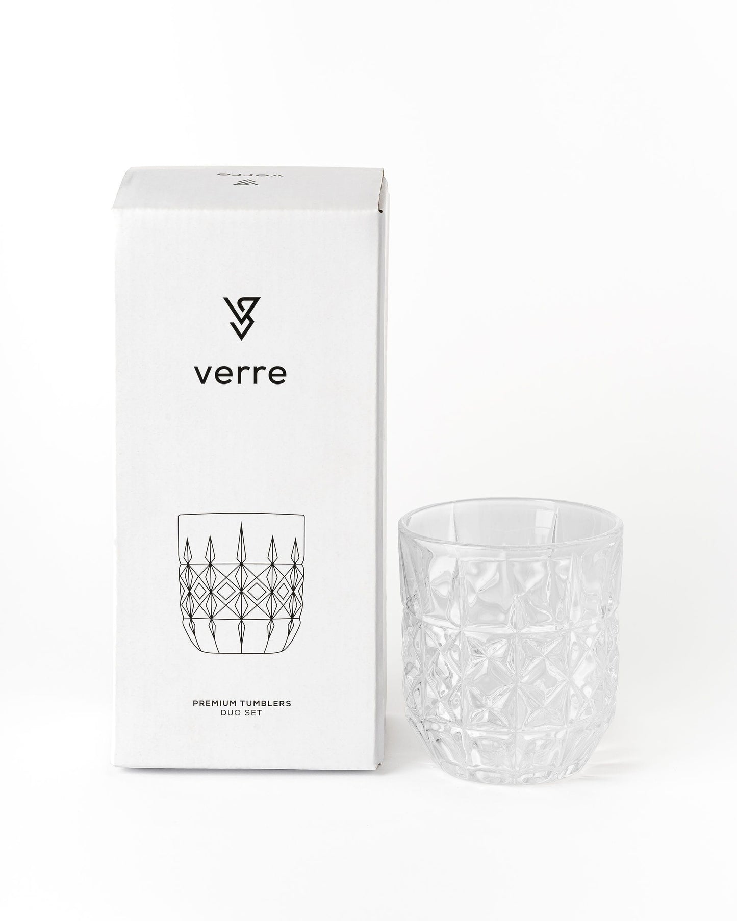 VERRE European Etched Tumbler Set