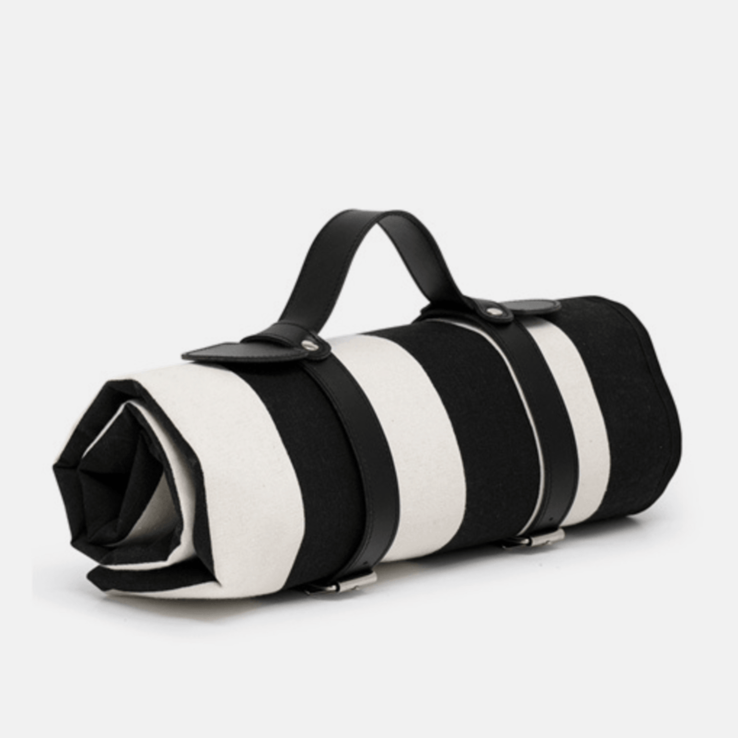 AQUANORD Picnic Travel Rug - Black & White Stripe