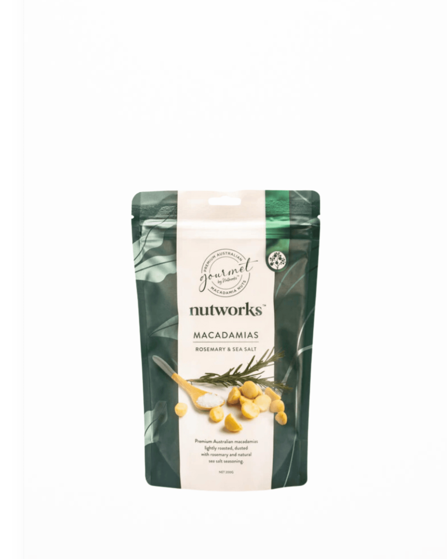 NUTWORKS Macadamias - Rosemary & Sea Salt 75g