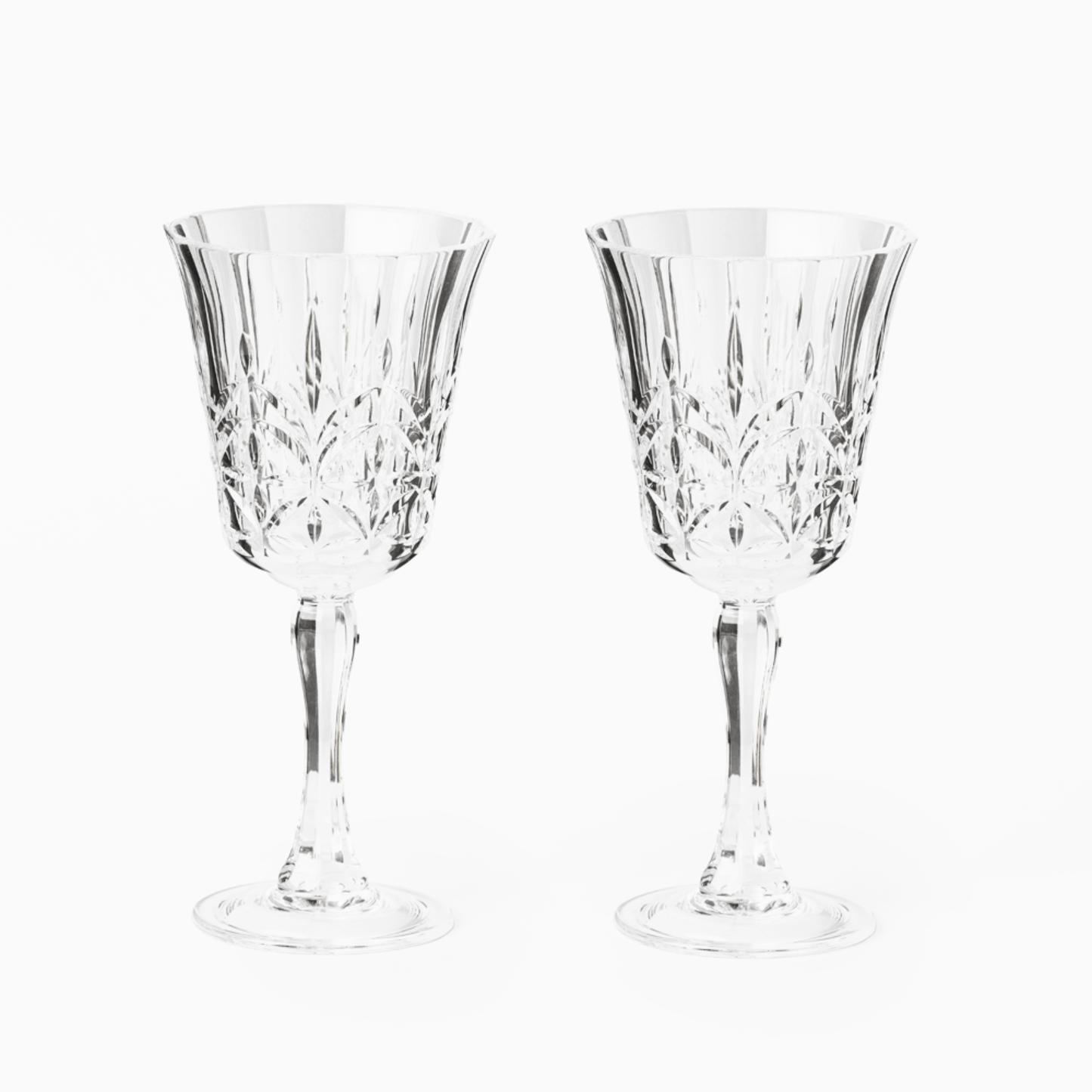 ACRYLIC Etched Wine Glass