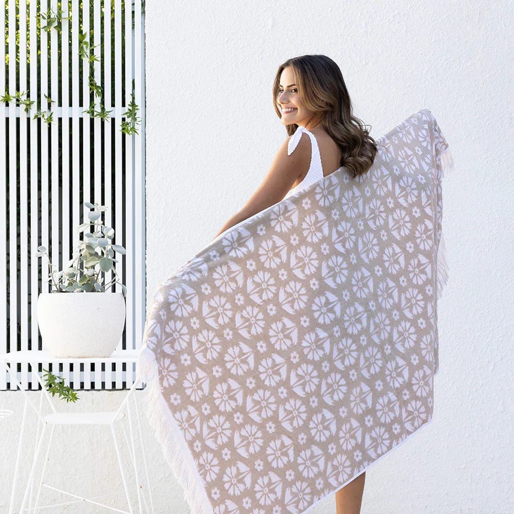 Bambury Flora Beach Bag + 2 x towels Gift Set