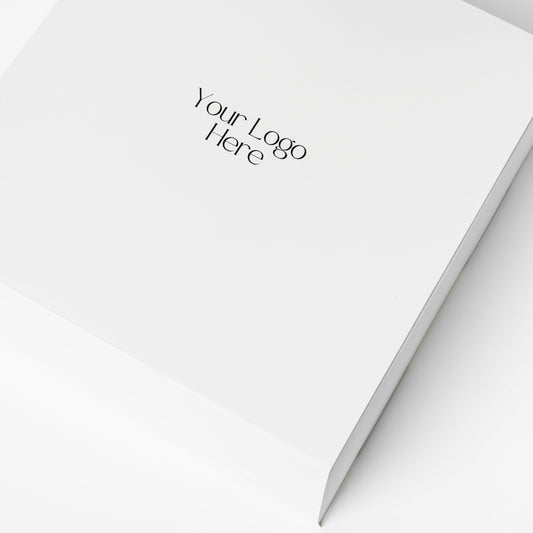 Logo Branded Matte White Mailer Gift Boxes