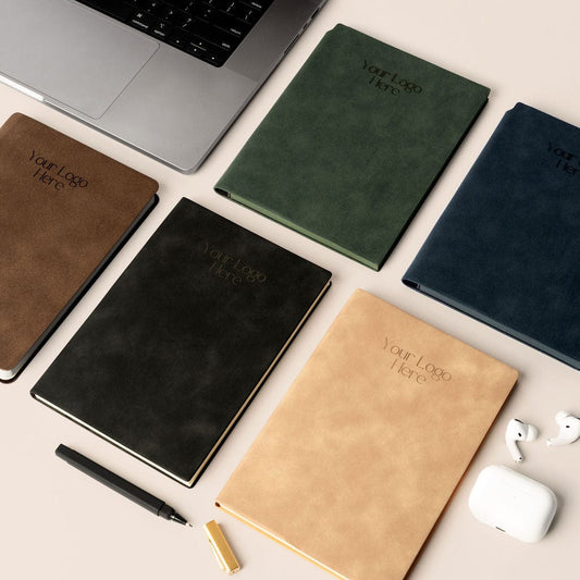 Luxury Soft Touch A5 Logo Branded Notebook