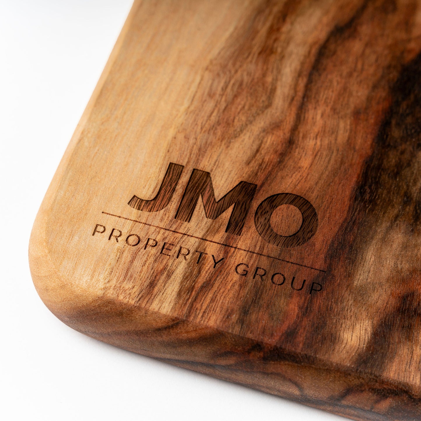 logo engraved wooden chopping board