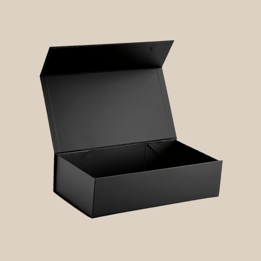 Premium Branded Magnetic Close Gift Box - Black