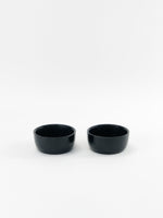 black ceramic serving bowls 2pcs 