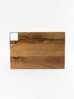 Acacia wooden serving board black