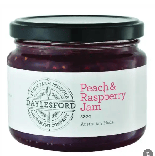 Daylesford Cond. Co Peach & Raspberry Jam 330g