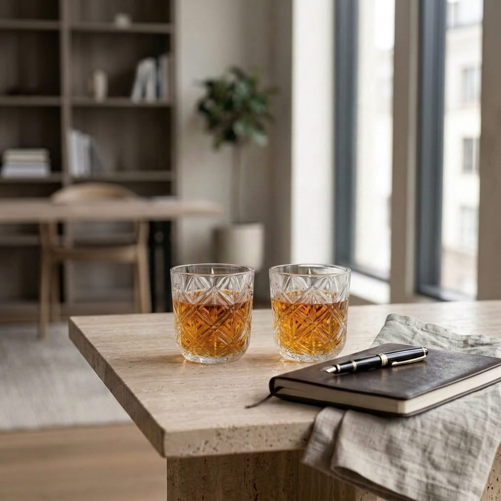 VERRE Etched Glass Tumblers