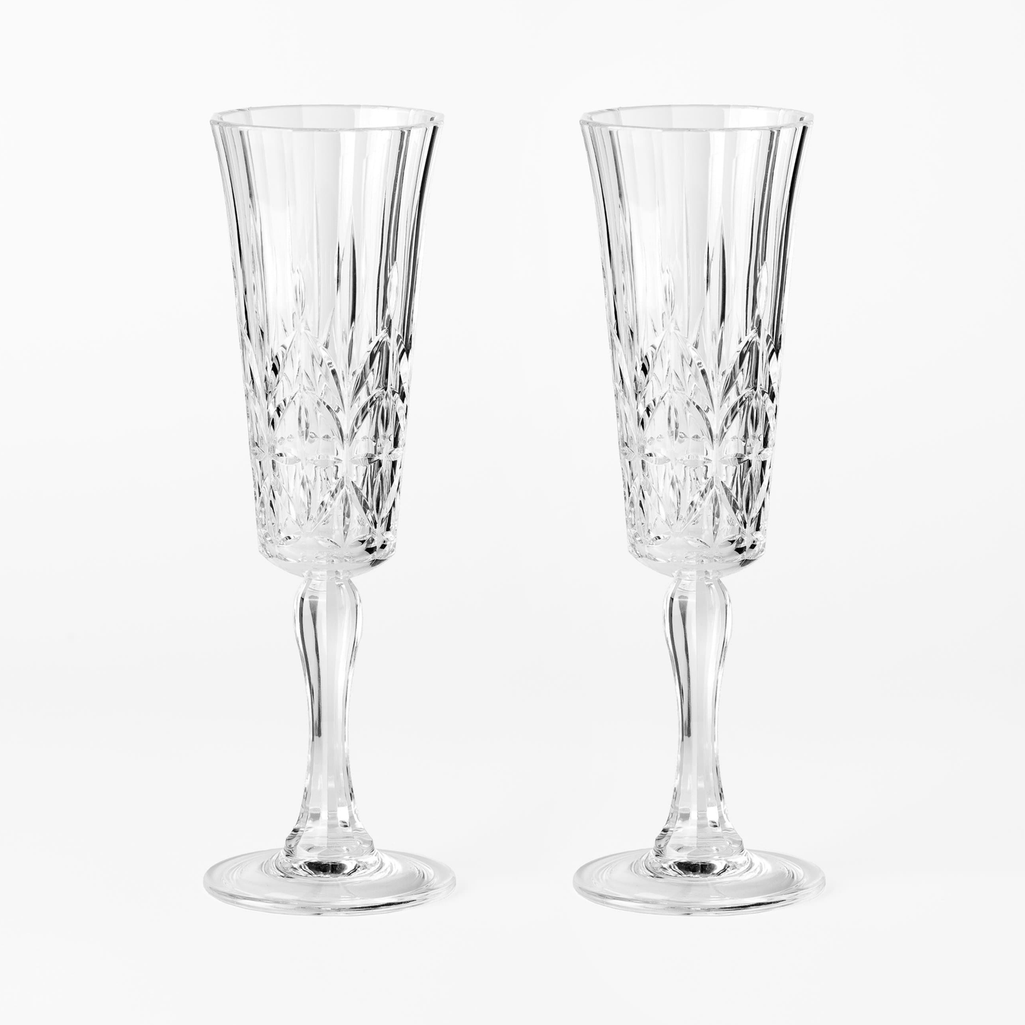 ACRYLIC Etched Champagne Flute BPA Free - 180ml