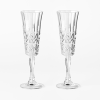 ACRYLIC Etched Champagne Flutes