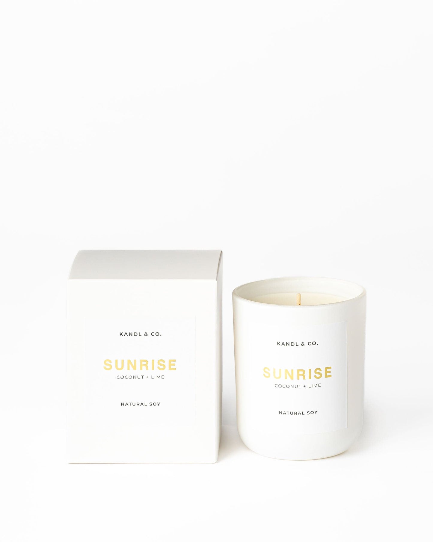 KANDL & CO Coconut & Lime Soy Candle - 35 hr burn