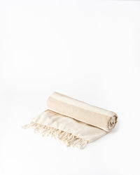 TURKISH Bath Towel FAST DRY 100% Cotton - Beige