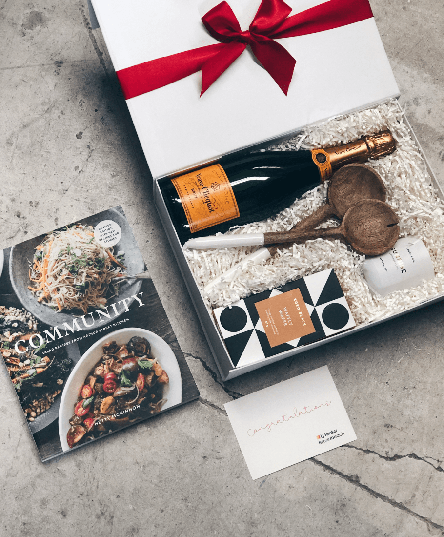 LJ Hooker Broadwater Veuve Client Gifts
