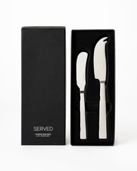 SERVED Cheese & Pate Knife Set - 2pcs Silver